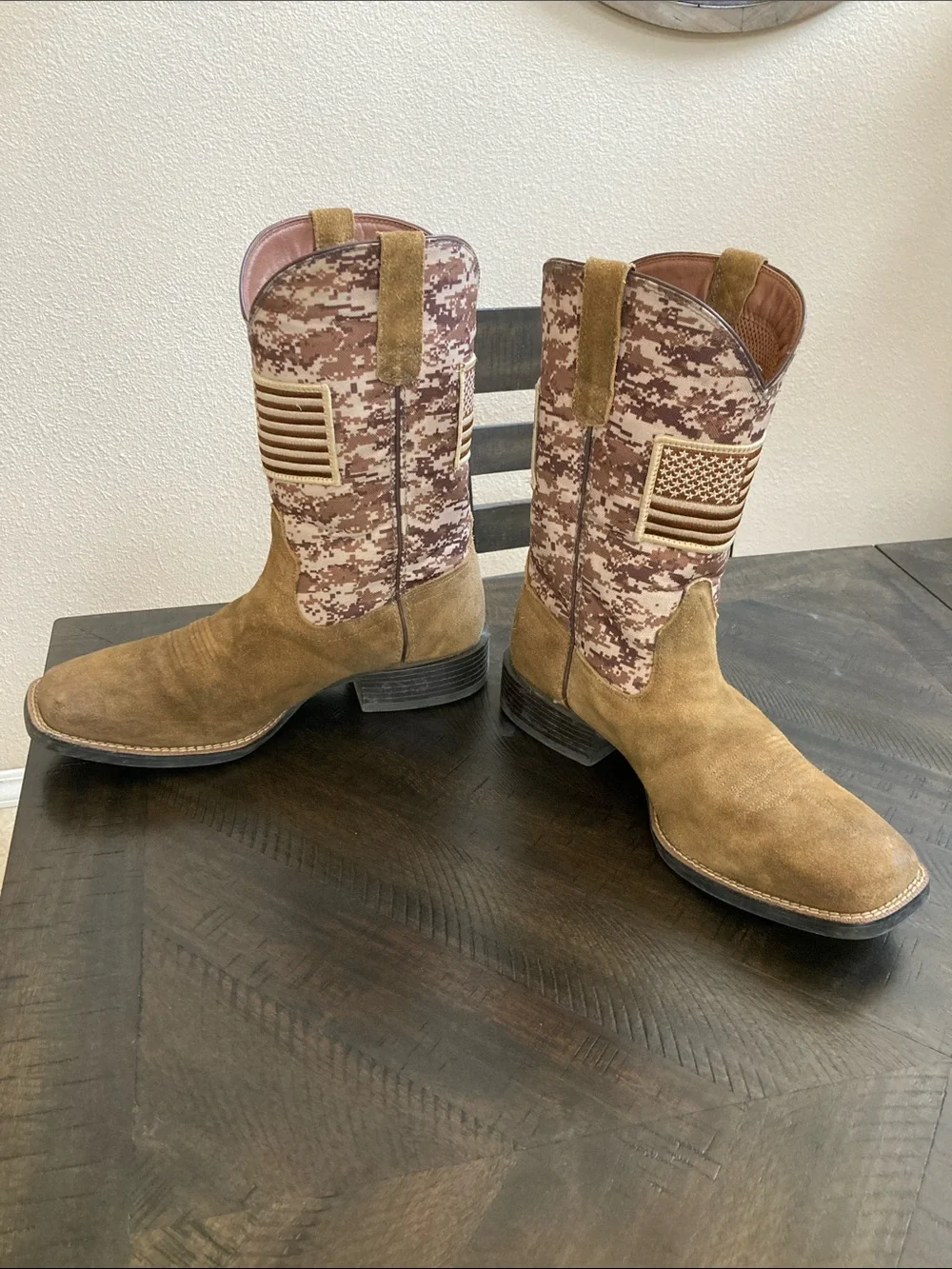 Ariat Tan/Brown Work Western Boots